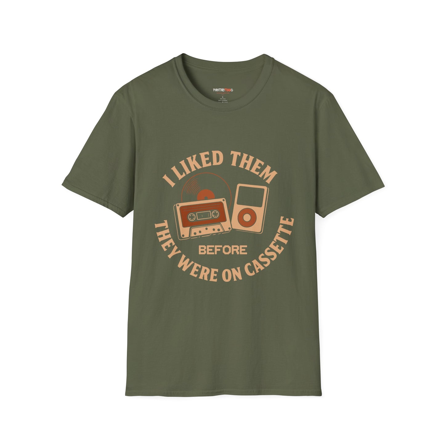 I Liked Them Before They Were on Cassette, Unisex Tee, Gift for Music Fans, Vintage Style Shirt