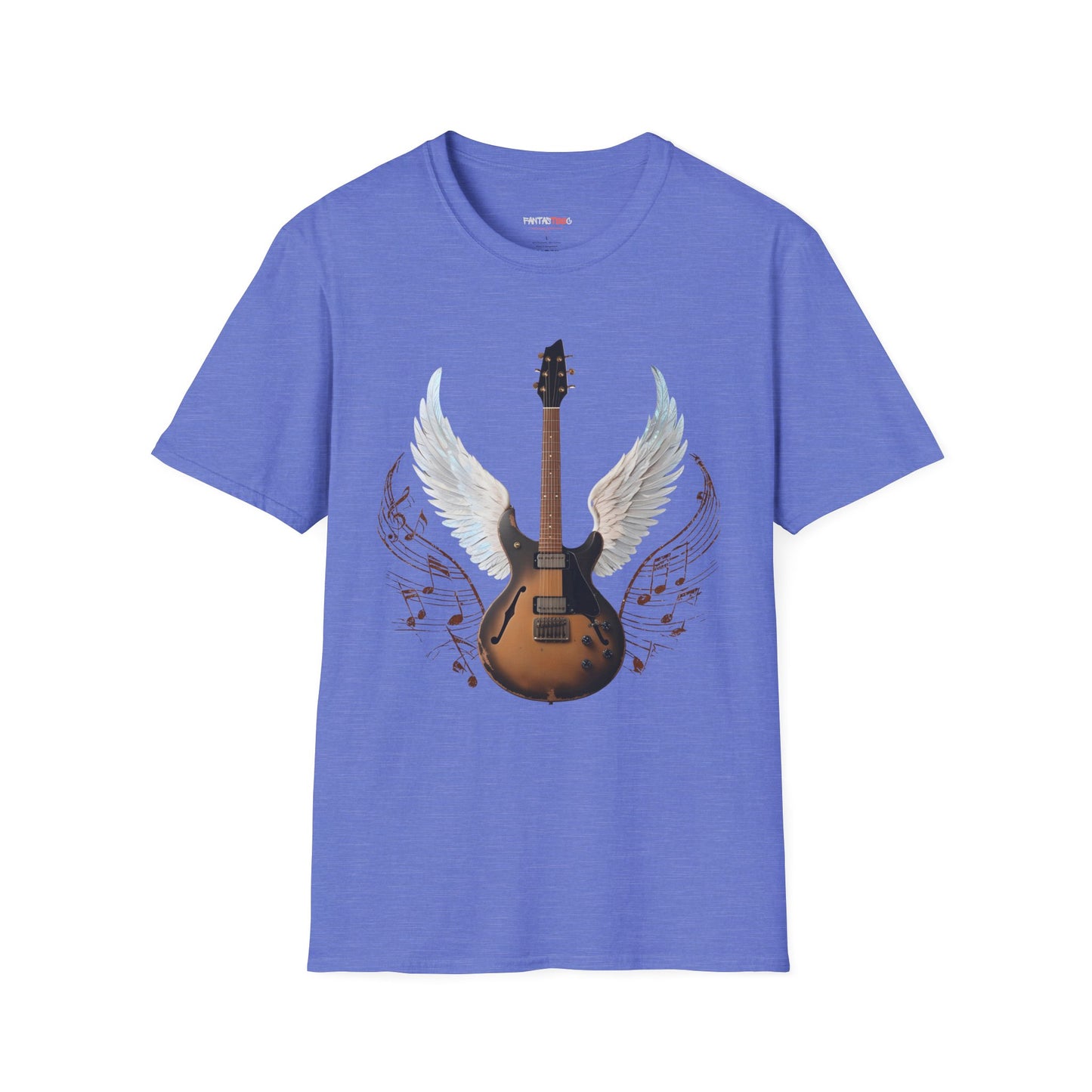 Winged Guitar Unisex T-Shirt, Music Lover Gift, Rock Band Merch, Casual Wear, Concert Outfit, Vintage Style