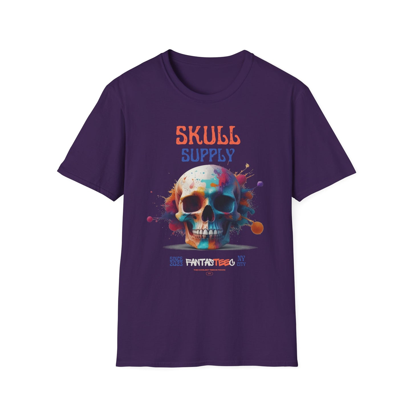 Skull Paint Splatter T-Shirt