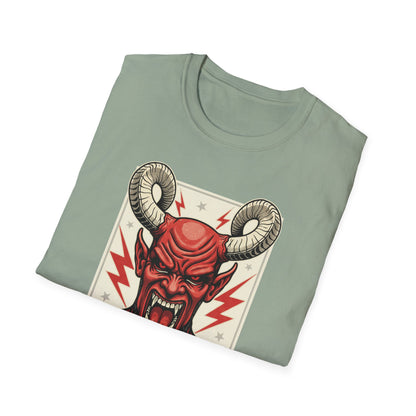 Diablo Graphic T-Shirt - Unisex Softstyle Tee for Music Lovers, Halloween Costume, Unique Gift, Vintage Style, Casual Wear