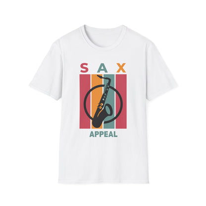 Unisex Sax Appeal T-Shirt - Soft and Stylish, Perfect for Music Lovers, Casual Outfits, Concerts, Gifts for Musicians, Relaxed Fit Tee
