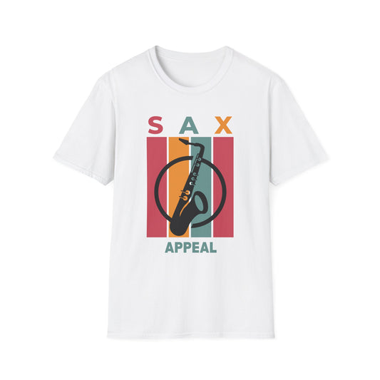 Unisex Sax Appeal T-Shirt - Soft and Stylish, Perfect for Music Lovers, Casual Outfits, Concerts, Gifts for Musicians, Relaxed Fit Tee