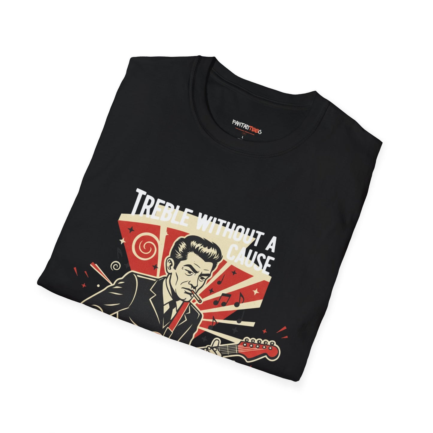 Retro Music Lover T-Shirt, Vintage Rock Tee, Gift for Musicians, Music Festival Apparel, Treble Without a Cause Shirt