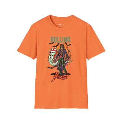 Rolling Bones Halloween Unisex softstyle T-Shirt