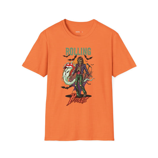 Rolling Bones Halloween Unisex softstyle T-Shirt