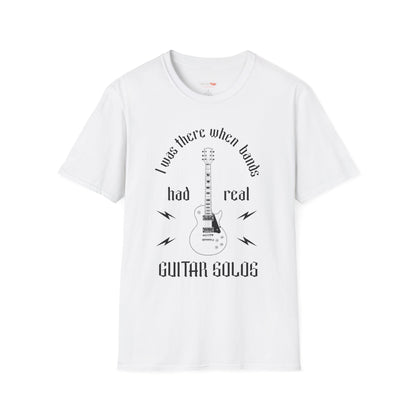 Retro I was there when bands had real Guitar Solos, Music Lover T-Shirt