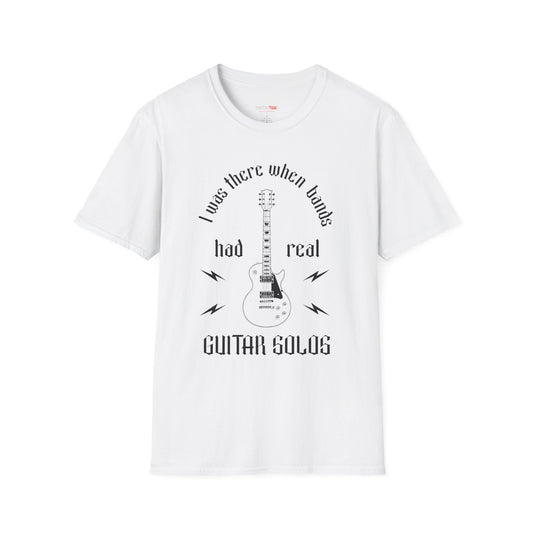 Retro I was there when bands had real Guitar Solos, Music Lover T-Shirt