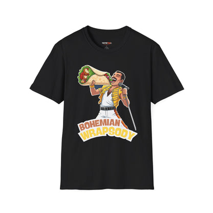 Bohemian Wrapsody T-Shirt, Funny Music Tee, Unisex Graphic Shirt, Perfect Gift for Concerts, Festivals, and Casual Wear