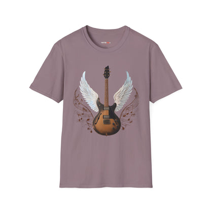 Winged Guitar Unisex T-Shirt, Music Lover Gift, Rock Band Merch, Casual Wear, Concert Outfit, Vintage Style