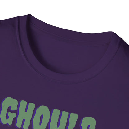 Halloween Skeleton Ghouls and Roses Band UnisexT-Shirt