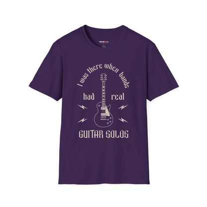 Retro I was there when bands had real Guitar Solos, Music Lover T-Shirt