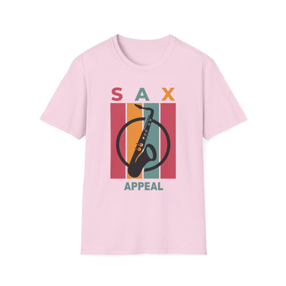 Unisex Sax Appeal T-Shirt - Soft and Stylish, Perfect for Music Lovers, Casual Outfits, Concerts, Gifts for Musicians, Relaxed Fit Tee