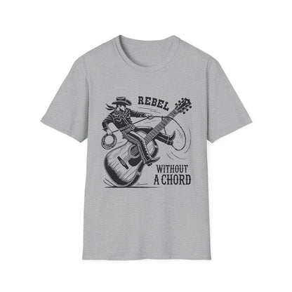 Cool Rebel Without a Chord Graphic Tee, Music Lover Shirt, Gift for Musicians, Casual Fashion, Unique Present for Rock Fans