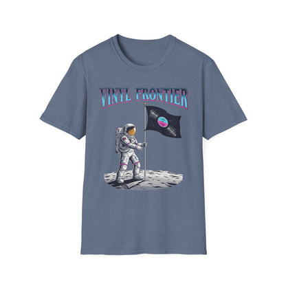 Vinyl Frontier Astronaut T-Shirt, Unisex Graphic Tee, Space Lover Gift, Casual Style, Summer Wear, Unique T-Shirt