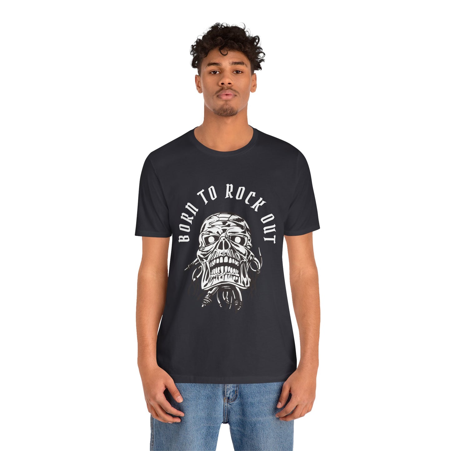 Skull Bandage Unisex Tee - Born to Rock