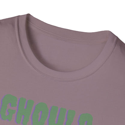 Halloween Skeleton Ghouls and Roses Band UnisexT-Shirt