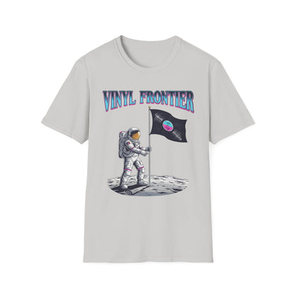 Vinyl Frontier Astronaut T-Shirt, Unisex Graphic Tee, Space Lover Gift, Casual Style, Summer Wear, Unique T-Shirt