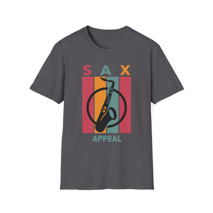 Unisex Sax Appeal T-Shirt - Soft and Stylish, Perfect for Music Lovers, Casual Outfits, Concerts, Gifts for Musicians, Relaxed Fit Tee