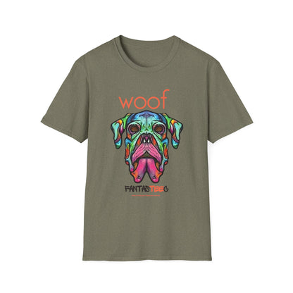 Colorful Dog Skull Tee