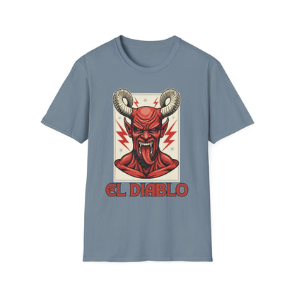 Diablo Graphic T-Shirt - Unisex Softstyle Tee for Music Lovers, Halloween Costume, Unique Gift, Vintage Style, Casual Wear