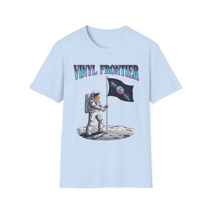 Vinyl Frontier Astronaut T-Shirt, Unisex Graphic Tee, Space Lover Gift, Casual Style, Summer Wear, Unique T-Shirt
