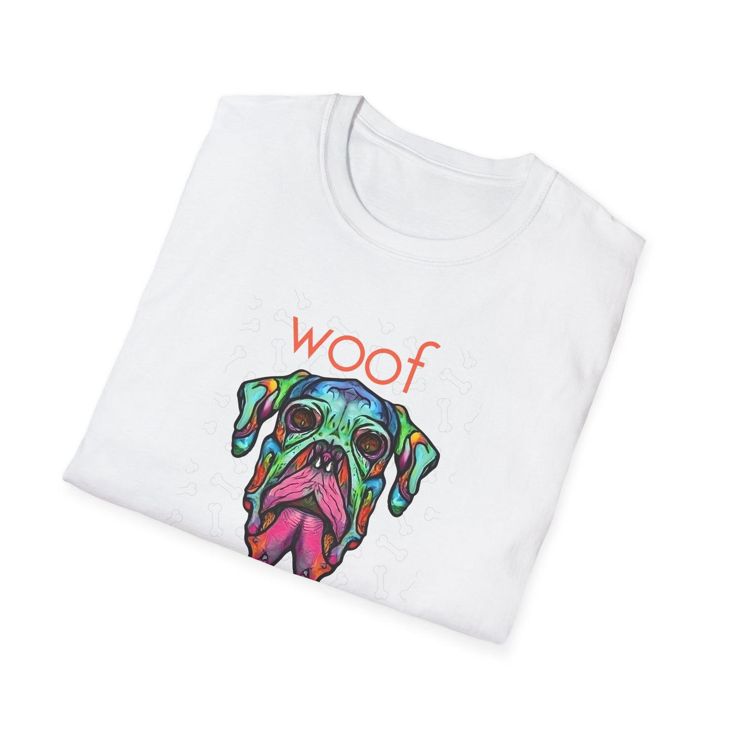 Colorful Dog Skull Tee