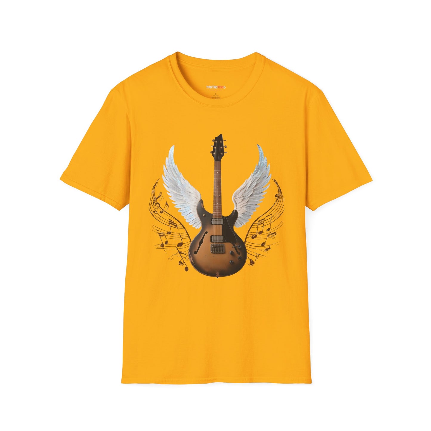 Winged Guitar Unisex T-Shirt, Music Lover Gift, Rock Band Merch, Casual Wear, Concert Outfit, Vintage Style