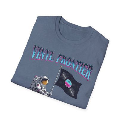 Vinyl Frontier Astronaut T-Shirt, Unisex Graphic Tee, Space Lover Gift, Casual Style, Summer Wear, Unique T-Shirt
