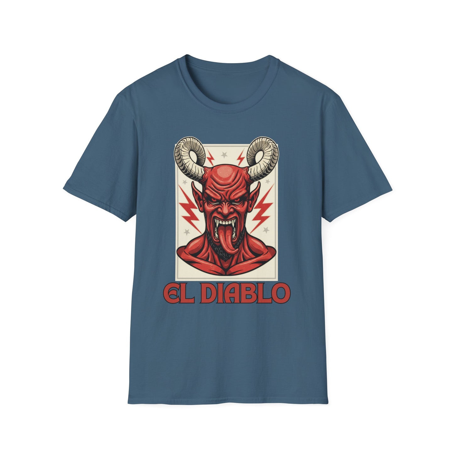 Diablo Graphic T-Shirt - Unisex Softstyle Tee for Music Lovers, Halloween Costume, Unique Gift, Vintage Style, Casual Wear