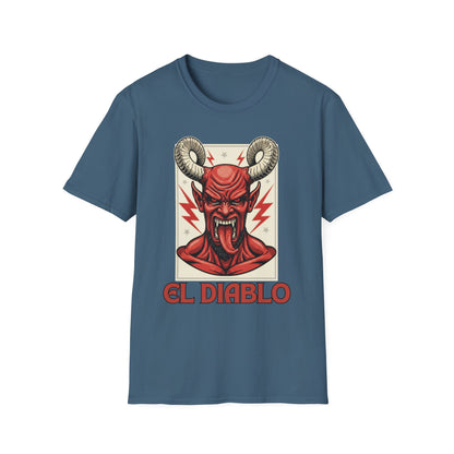 Diablo Graphic T-Shirt - Unisex Softstyle Tee for Music Lovers, Halloween Costume, Unique Gift, Vintage Style, Casual Wear