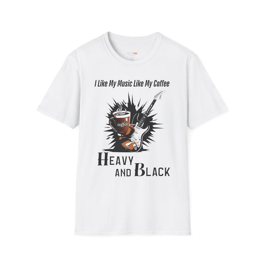 Rockin' Coffee Lover T-Shirt - Perfect Gift for Musicians, Coffee Enthusiasts, Birthdays, Music Festivals, Casual Wear