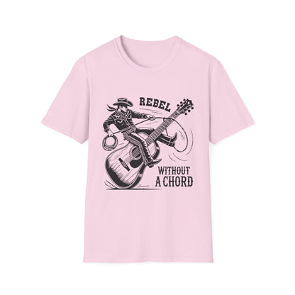 Cool Rebel Without a Chord Graphic Tee, Music Lover Shirt, Gift for Musicians, Casual Fashion, Unique Present for Rock Fans