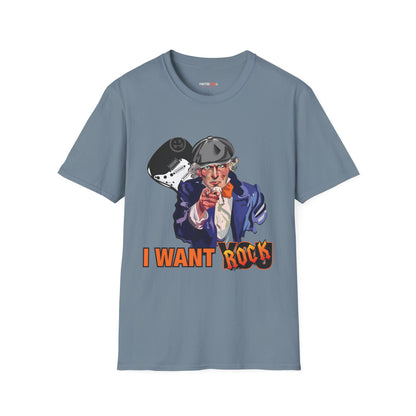 Uncle Rock, Unisex Softstyle, Music Lover Gift, Fun Graphic Tee.