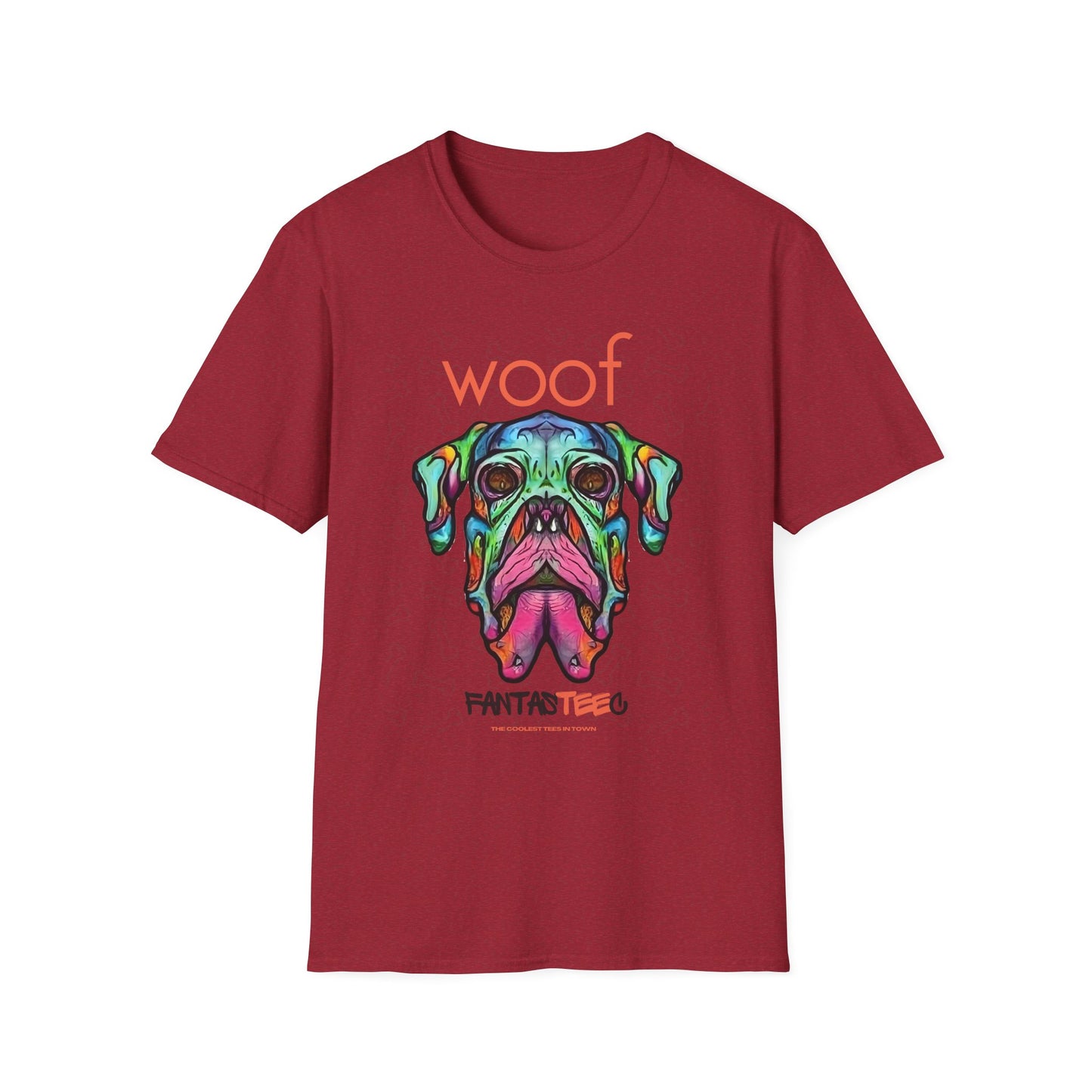 Colorful Dog Skull Tee