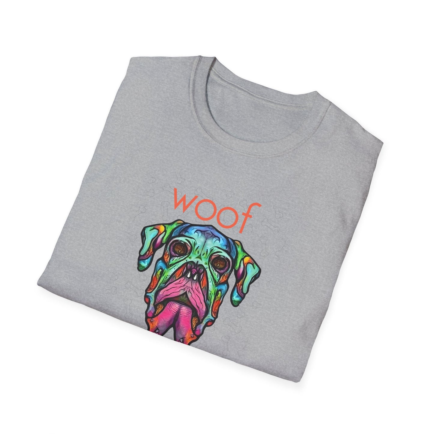 Colorful Dog Skull Tee