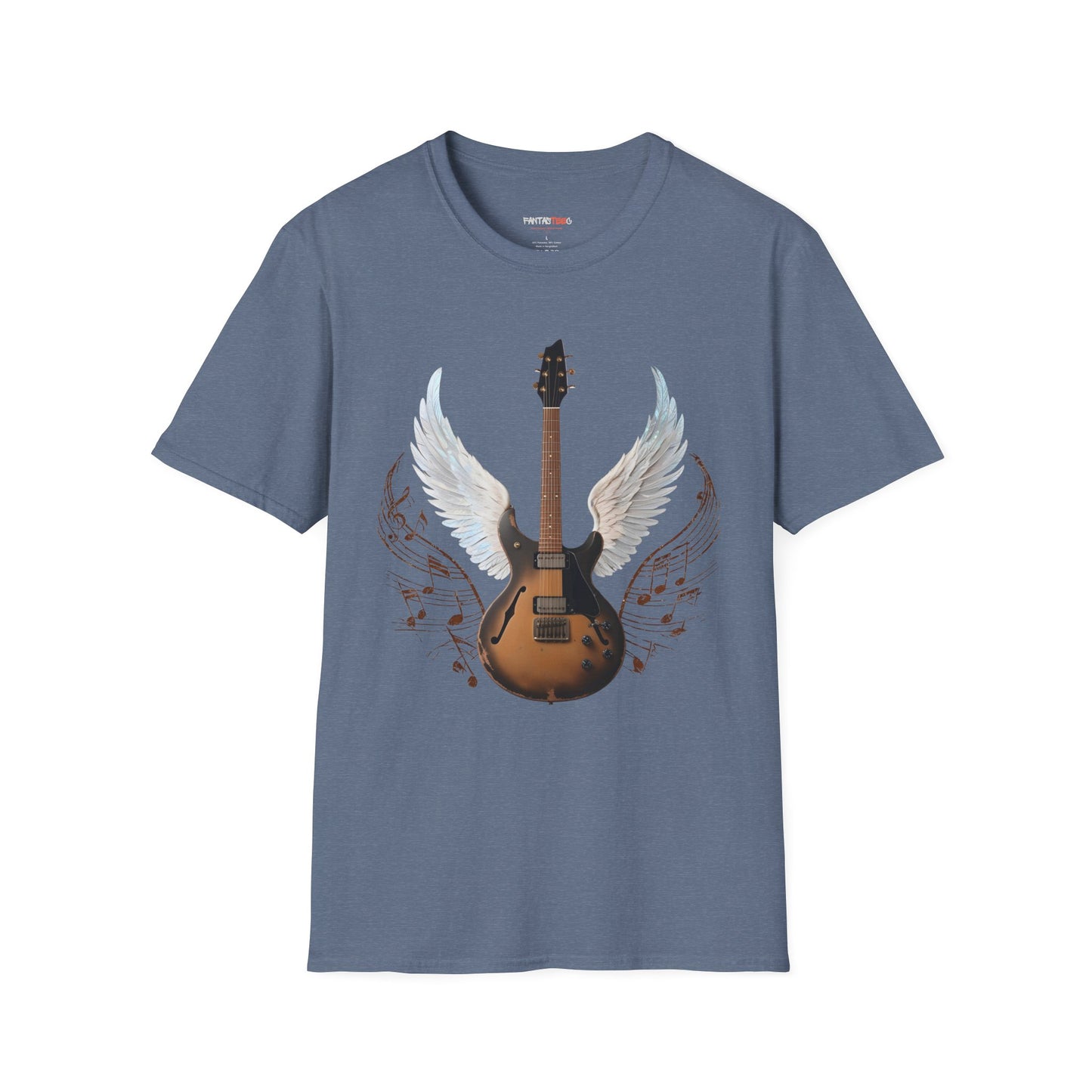 Winged Guitar Unisex T-Shirt, Music Lover Gift, Rock Band Merch, Casual Wear, Concert Outfit, Vintage Style