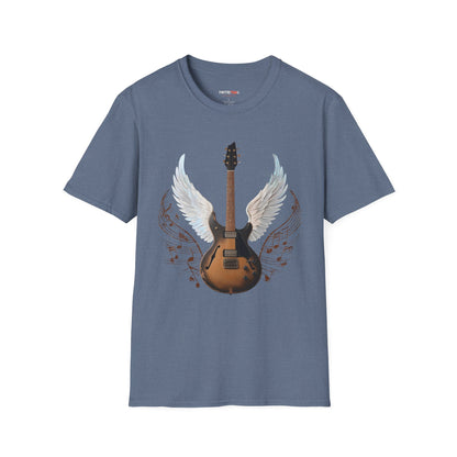 Winged Guitar Unisex T-Shirt, Music Lover Gift, Rock Band Merch, Casual Wear, Concert Outfit, Vintage Style