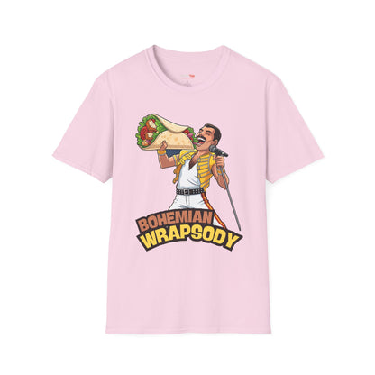 Bohemian Wrapsody T-Shirt, Funny Music Tee, Unisex Graphic Shirt, Perfect Gift for Concerts, Festivals, and Casual Wear