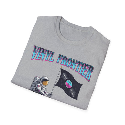 Vinyl Frontier Astronaut T-Shirt, Unisex Graphic Tee, Space Lover Gift, Casual Style, Summer Wear, Unique T-Shirt