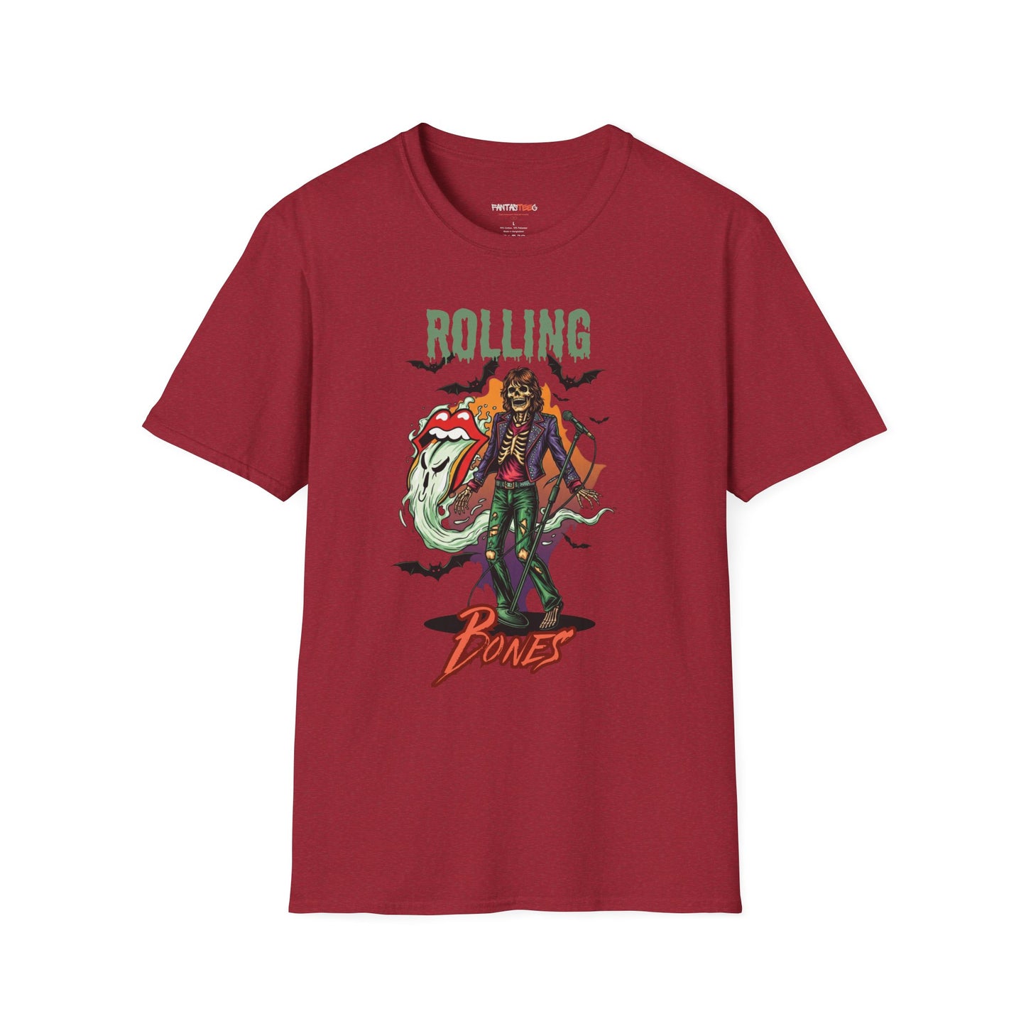 Rolling Bones Halloween Unisex softstyle T-Shirt