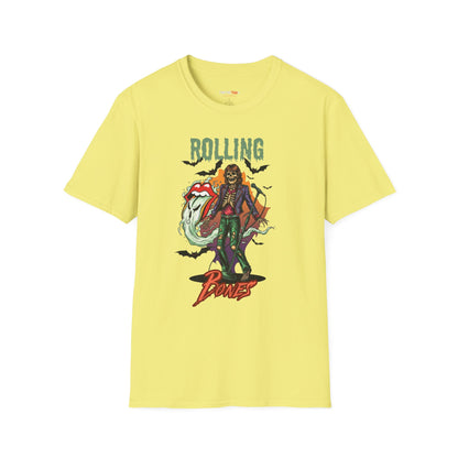 Rolling Bones Halloween Unisex softstyle T-Shirt