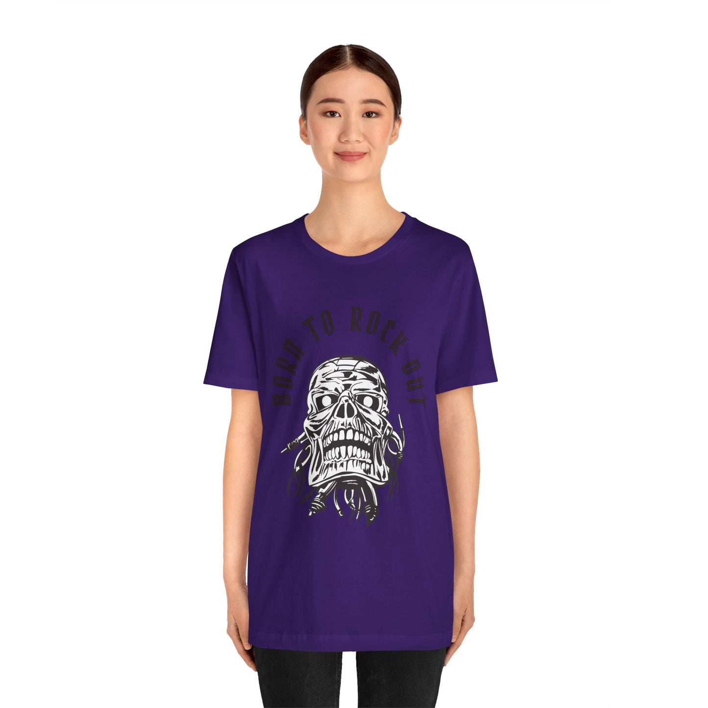 Skull Bandage Unisex Tee - Born to Rock