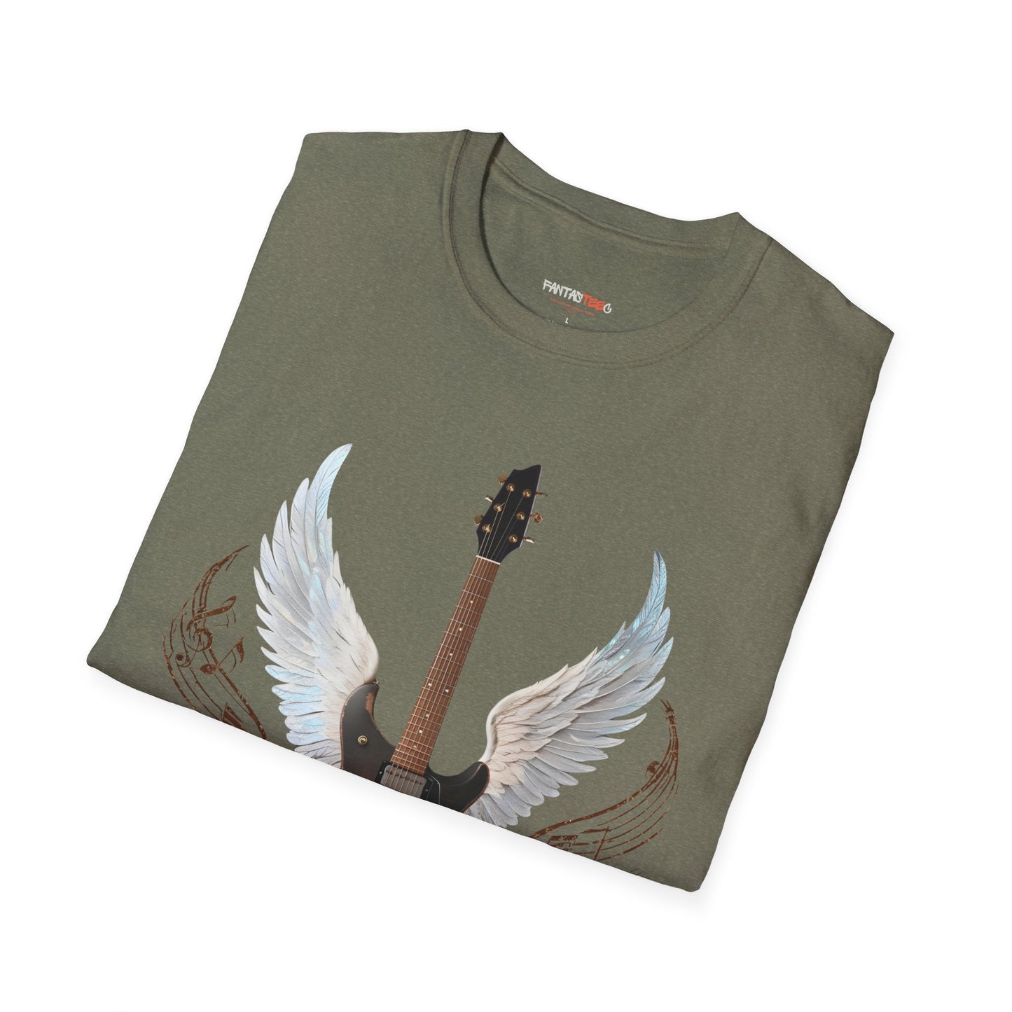Winged Guitar Unisex T-Shirt, Music Lover Gift, Rock Band Merch, Casual Wear, Concert Outfit, Vintage Style