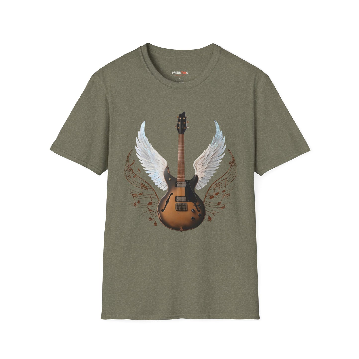 Winged Guitar Unisex T-Shirt, Music Lover Gift, Rock Band Merch, Casual Wear, Concert Outfit, Vintage Style