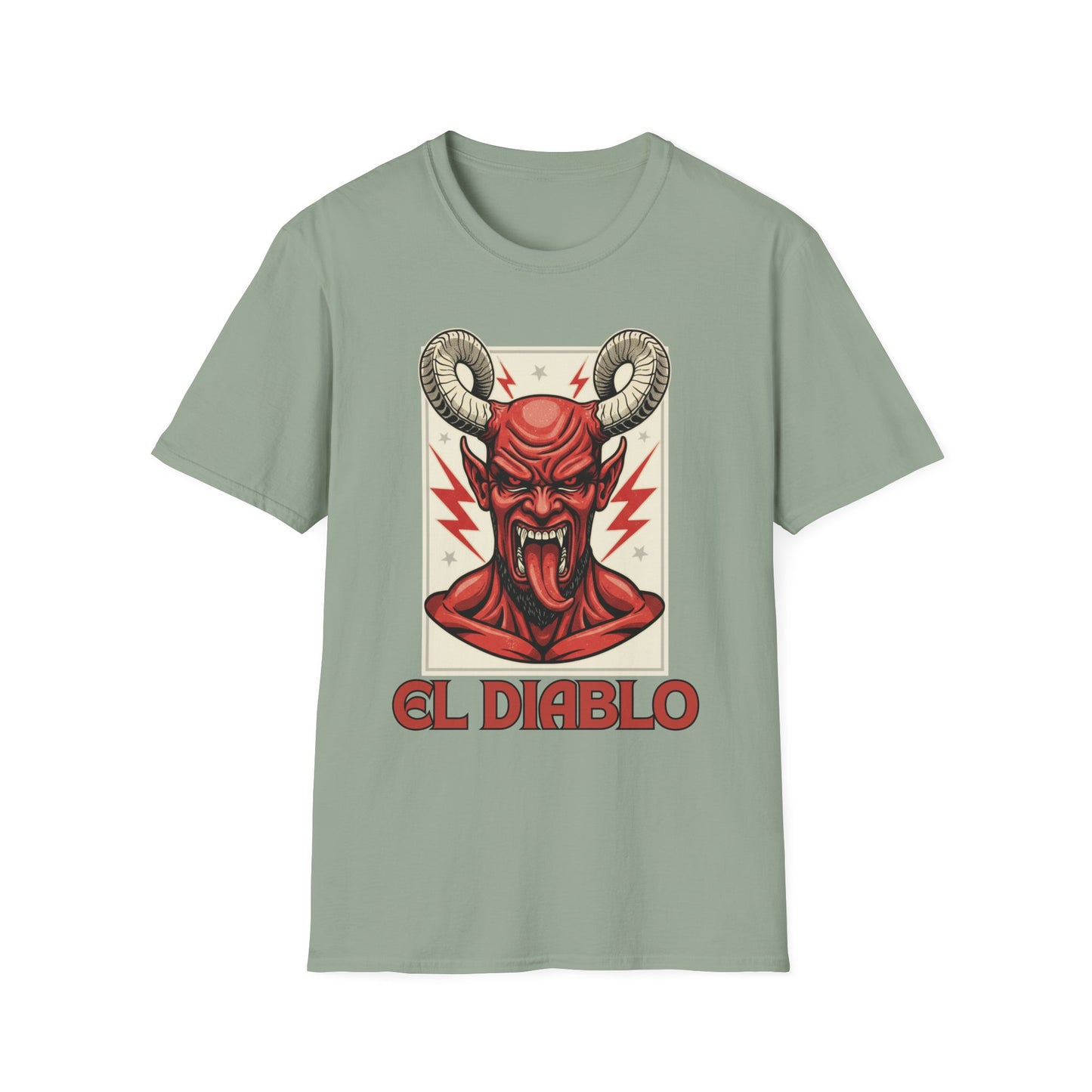 Diablo Graphic T-Shirt - Unisex Softstyle Tee for Music Lovers, Halloween Costume, Unique Gift, Vintage Style, Casual Wear