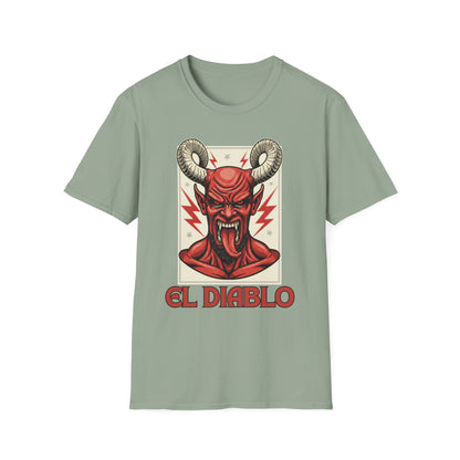 Diablo Graphic T-Shirt - Unisex Softstyle Tee for Music Lovers, Halloween Costume, Unique Gift, Vintage Style, Casual Wear