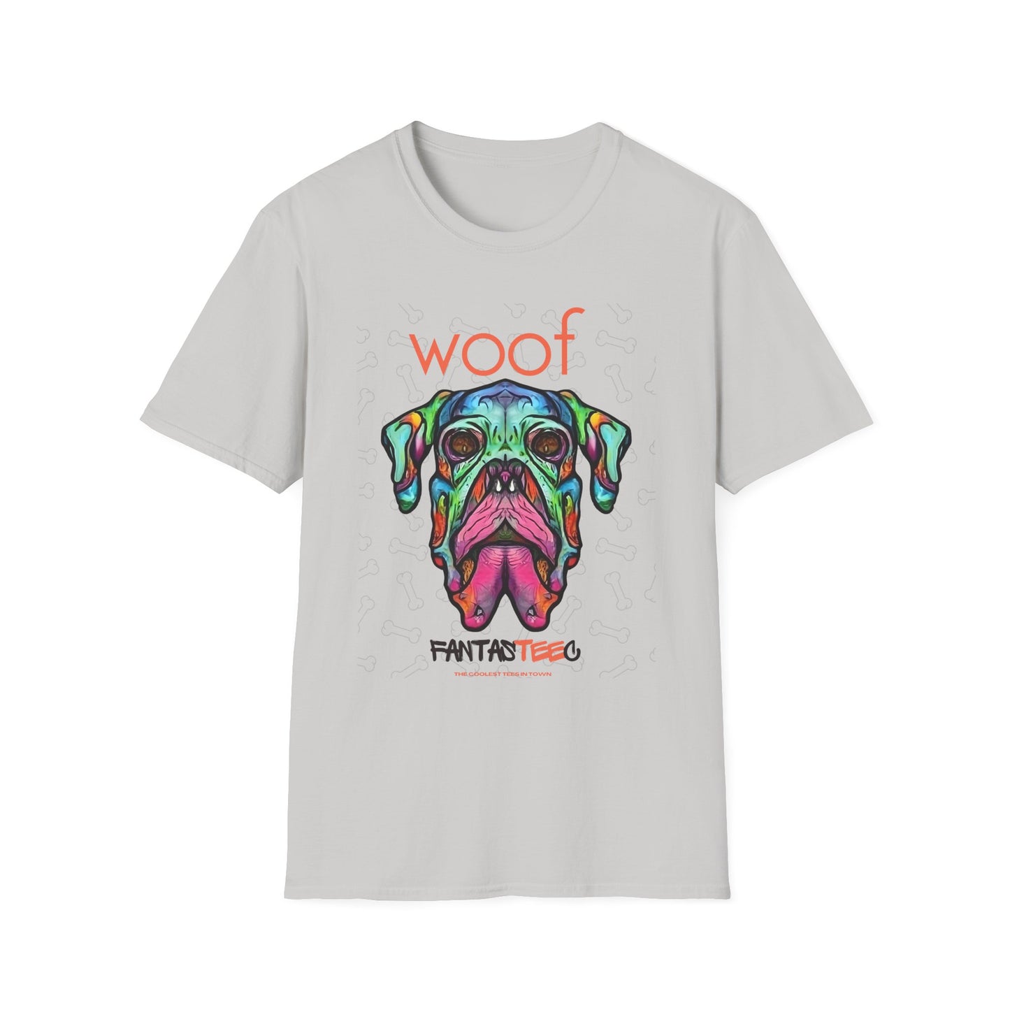 Colorful Dog Skull Tee