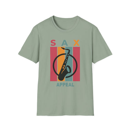 Unisex Sax Appeal T-Shirt - Soft and Stylish, Perfect for Music Lovers, Casual Outfits, Concerts, Gifts for Musicians, Relaxed Fit Tee