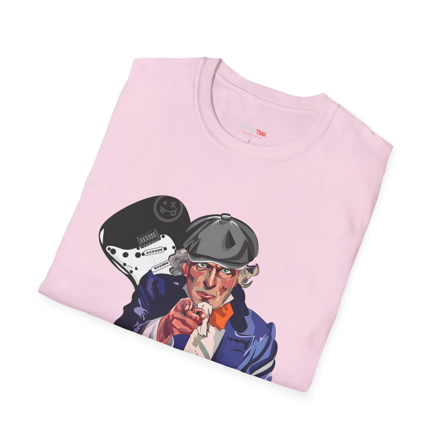 Uncle Rock, Unisex Softstyle, Music Lover Gift, Fun Graphic Tee.