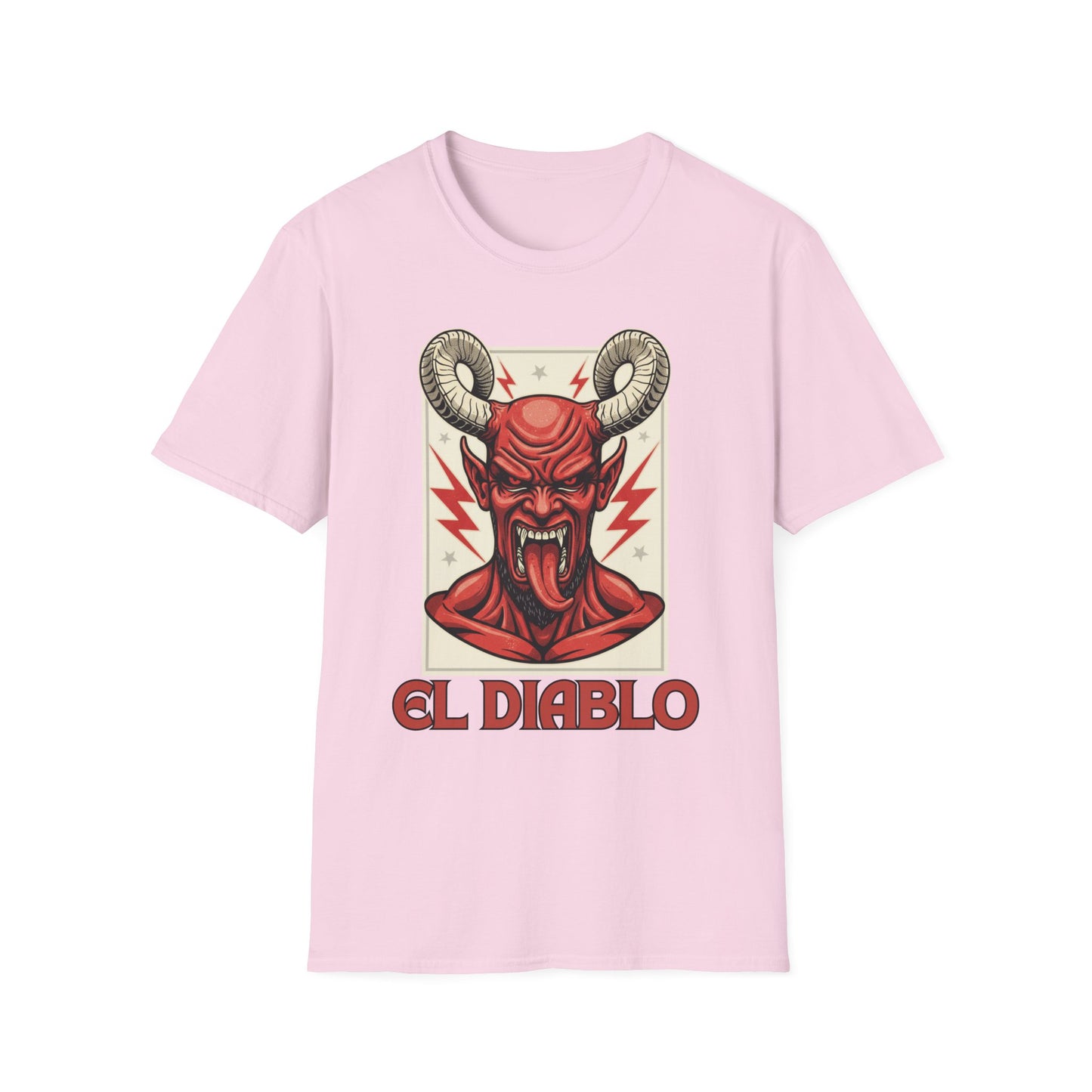 Diablo Graphic T-Shirt - Unisex Softstyle Tee for Music Lovers, Halloween Costume, Unique Gift, Vintage Style, Casual Wear